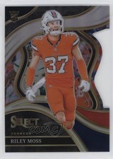 2023 Panini Select Club Level Black & Red Prizm Die-Cut Riley Moss #222 1ce5