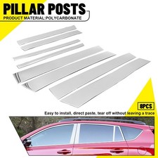 Chrome Window Pillar Posts Door Trim Cover For 2013 2014 2015-2018 Toyota Rav4 K
