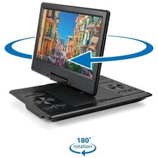 GPX PDB1214BDLIND Portable DVD Player, 11.6-Inch Swiveling HD Screen, Bluetooth