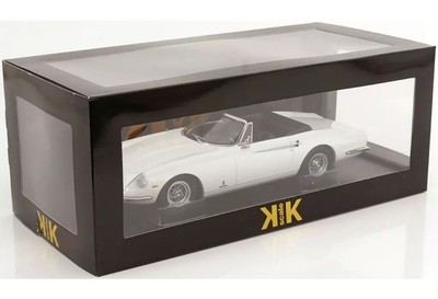 KK Scale Ferrari 365 California Spider 1966 1/18 White Mini Car New