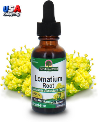 Herbal Supplement Extract Lomatium Dissectum Root Natural Liquid