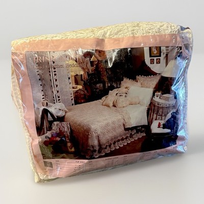 Victorian Heart ''Irish Rose'' Hand Crochet Bedding Set 100% cotton Size Full New