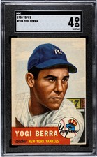 1953 Topps Yogi Berra #104 SGC 4