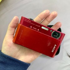 Sony Cyber Shot DSC-T900 CCD Digital Camera 4x Optical Zoom 12.1MP Red