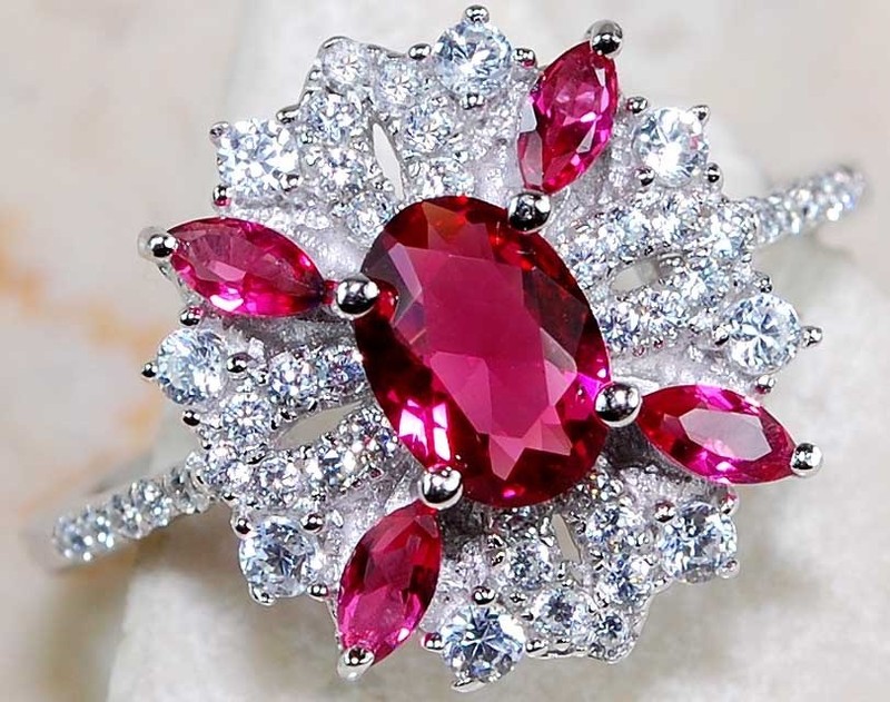3CT Heat Treated Rubellite Tourmaline 925 Sterling Silver Ring Jewelry Sz 9 U1-7