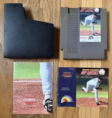 Roger Clemens' MVP Baseball (NES, 1991). Cart + Manual + Poster. Tested