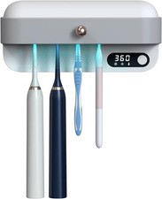 UV Toothbrush Dryer Holder, Heating Plate and Fan Drying Function, Rechargeable