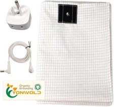 Organic Grounding Sheet 10 Silver 27x52 incfor Bed Sleeping Therapy with Safest