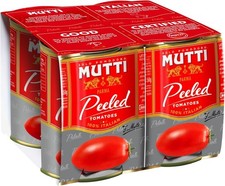 Mutti - Pelati Peeled Tomatoes, 400g  (Pack of 4)
