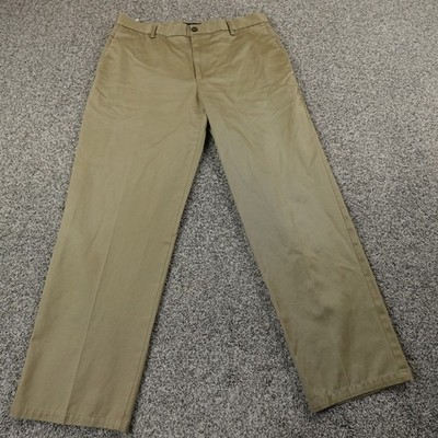 Dockers Pants Mens 36X31 Beige Khaki Chino Trouser D3 Straight Flat Front Work