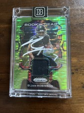 2023 Prizm- Bijan Robinson Neon Pulsar Patch- On Card Auto- Beckett Certified