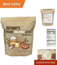 4 lb  Vital Wheat Gluten - , Non-GMO, Keto-Fr...