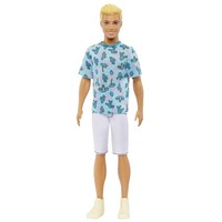 Barbie Ken Fashionistas Doll #211 With Blond Hair, Wearing Cactus Tee And White