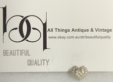 MICHAEL HILL ‘EMMA & ROE’ RETIRED SILVER 925 & CZ HEART CHARM-Valentines Day