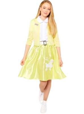 sandy grease yellow dress Sandy Grease Yellow Dress Summer Nights - Girls Party Costume main image 0