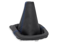 FÜR KIA PICANTO SA FL 08-11 SCHALTMANSCHETTE SCHALTSACK LEDER NAHT DUNKELBLAU