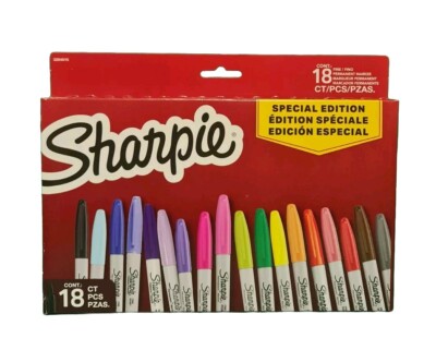 Sharpie - 18 Permanent Marker - FINE - SPECIAL EDITION - 2204015       