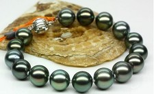 Huge 7.5-811-12mm natural tahitian black peac...
