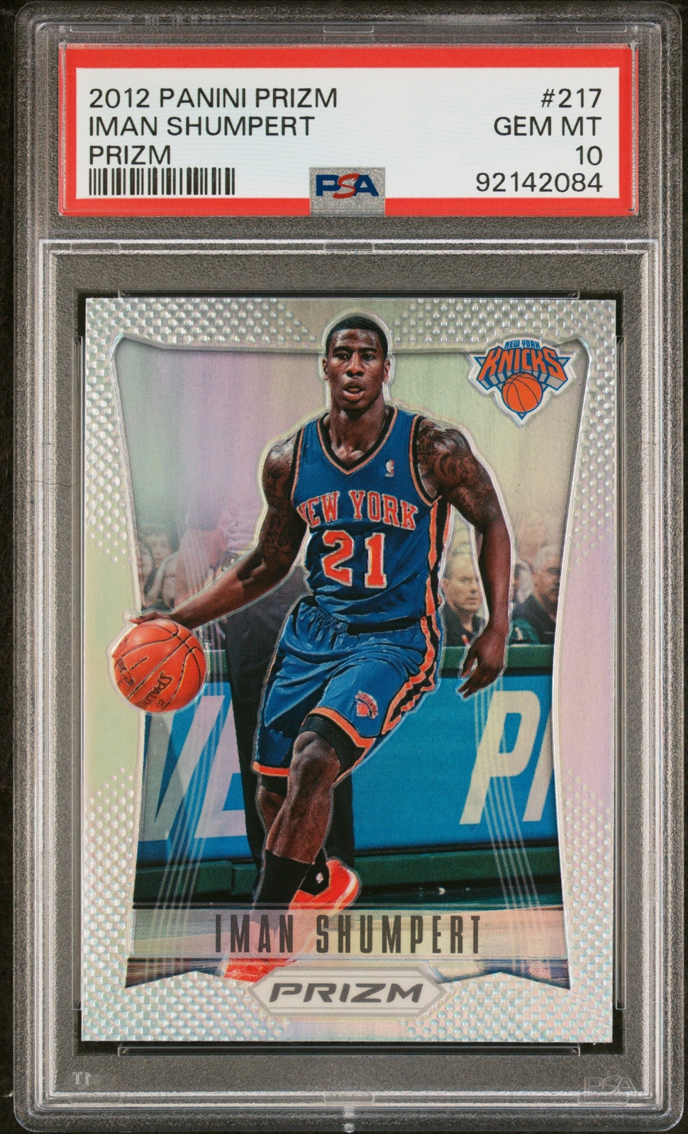 PSA 10 2012 Panini Prizm Iman Shumpert Silver Prizm Rookie RC #217