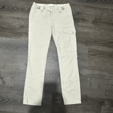 Vintage Y2K Ralph Lauren Pants 6 Corduroy Cargo Trouser Ski Wear Ivory Utility