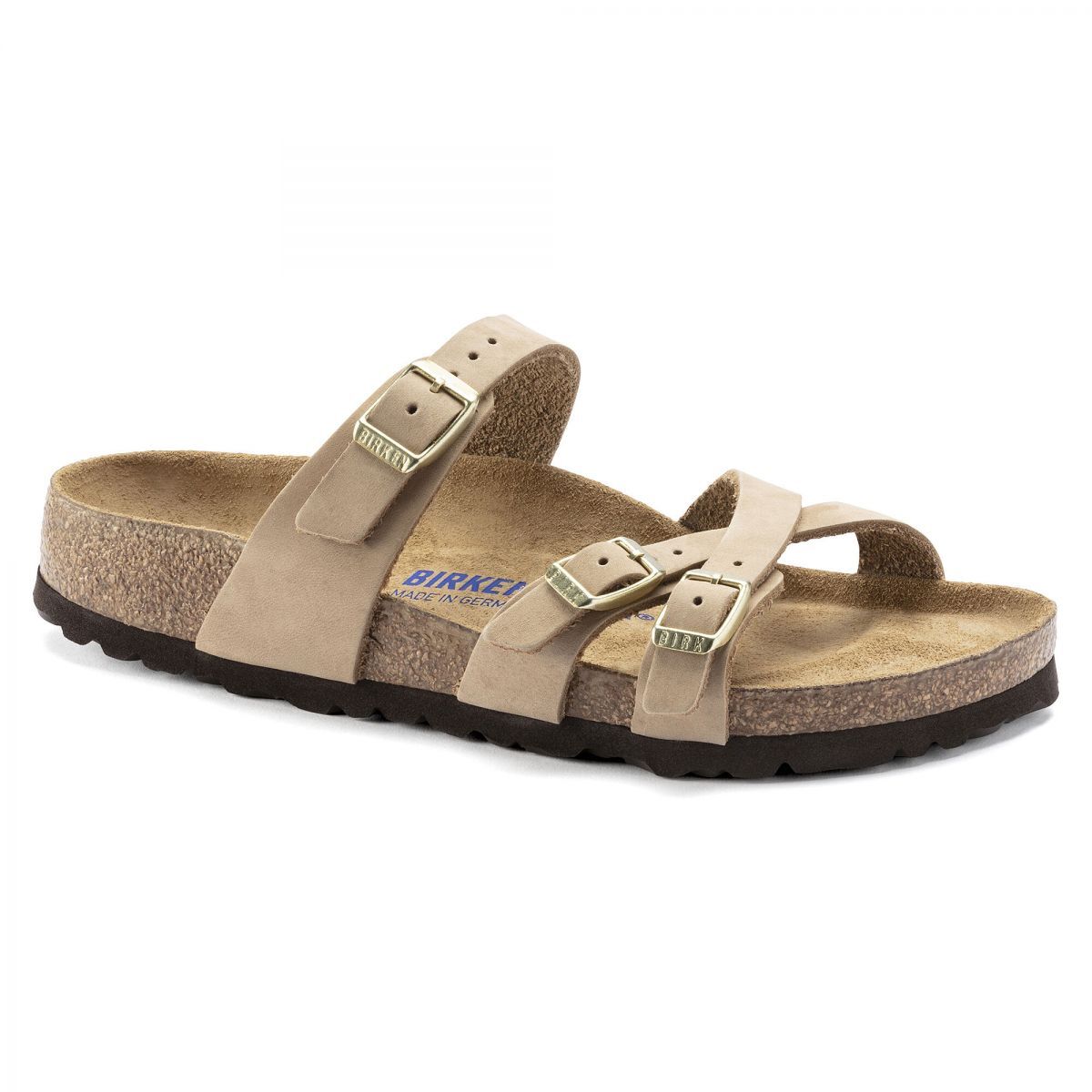 Birkenstock Women's Franca Soft Footbed Sandcastle Nubuck - Narrow -  1022973, Sa | eBay