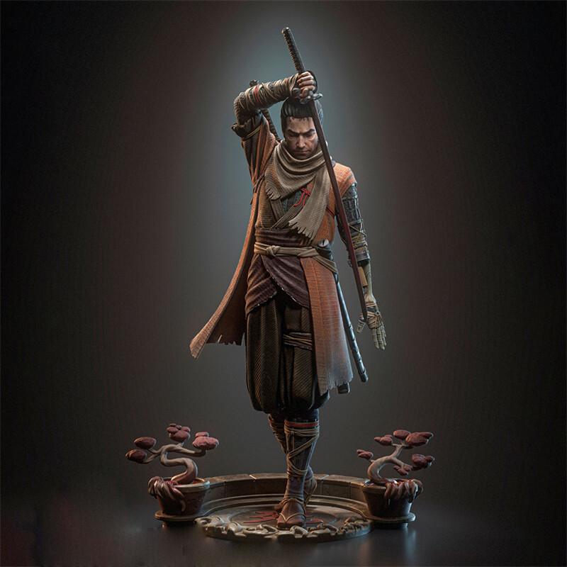1/8 27cm Sekiro Isshin Ashina 3D Print Garage Kit Model Kit