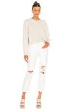 AGOLDE Riley Crop High Rise Straight Veil White Denim Jeans NWT Size 26