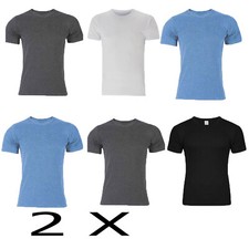 2 X BIG Sizes Men Thermal Vest Short Sleeve T-Shirt SIZES-2XL,3XL,4XL,5XL,6XL