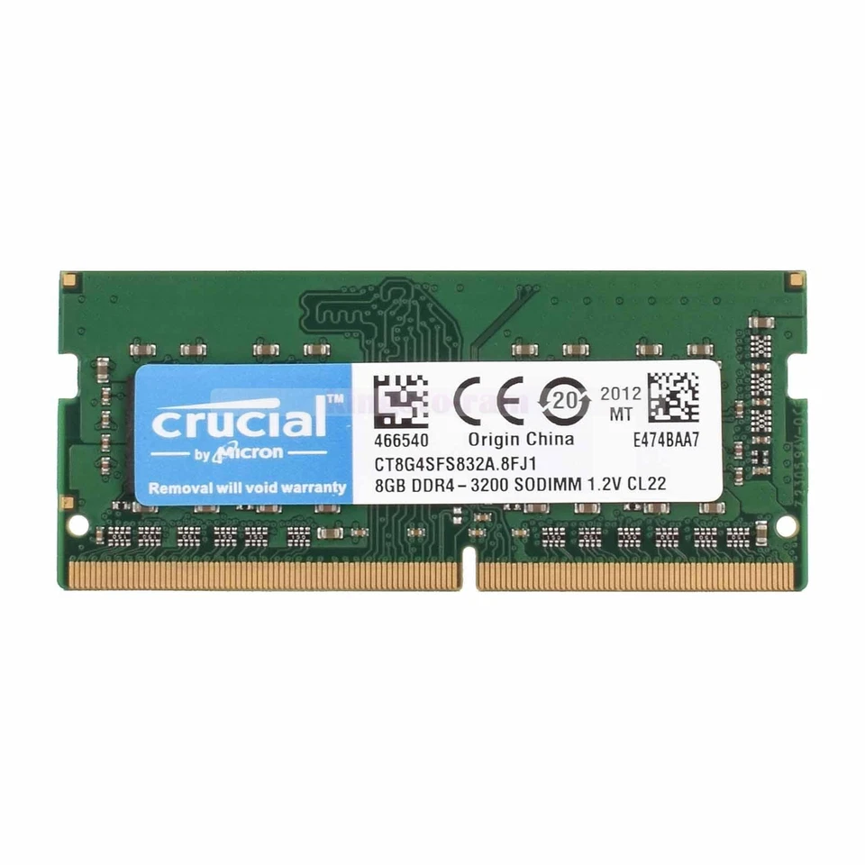 Crucial 4GB 8GB 16/32GB DDR4 2400 2666 3200 MHz SO-DIMM 260Pin Laptop Memory lot - Image 4 of 4