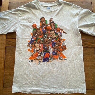 Vtg Phoenix Suns Caricature 90's T-Shirt EUC Barkley Salem Whoop De Doo L NEW