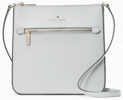 Kate Spade Sadie North South Crossbody Bag Gray Leather K7379 NWT