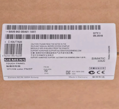 6AV6642-0BA01-1AX1 1PCS NEU SIEMENS HMI TOUCH PANEL 6AV66420BA011AX1