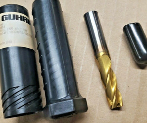 Guhring carbide end mill 9.90mm (~25/64") 4 flute FACTORY reground