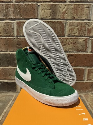 New 9 Nike Blazer Mid '77 Suede Pine Green White Basketball CI1172-301 Retro Men