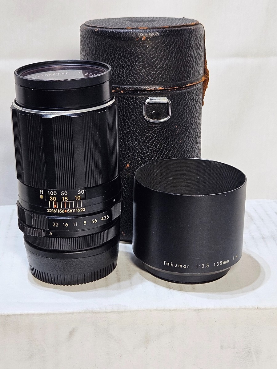 Asahi Super-Takumar 135mm f/3.5/135 Lens With Shade and Case | eBay