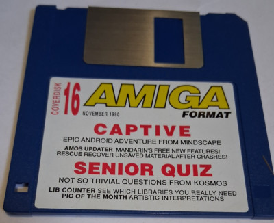 AMIGA Format Magazin Cover Disk 16, Rescue Recover, Captive, Quiz, Amos Updater