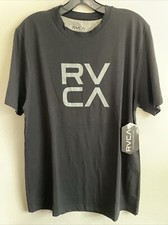 New RVCA Sport Workout Logo Tee Loungewear Casual Men's Soft Comfy Shirt Size M