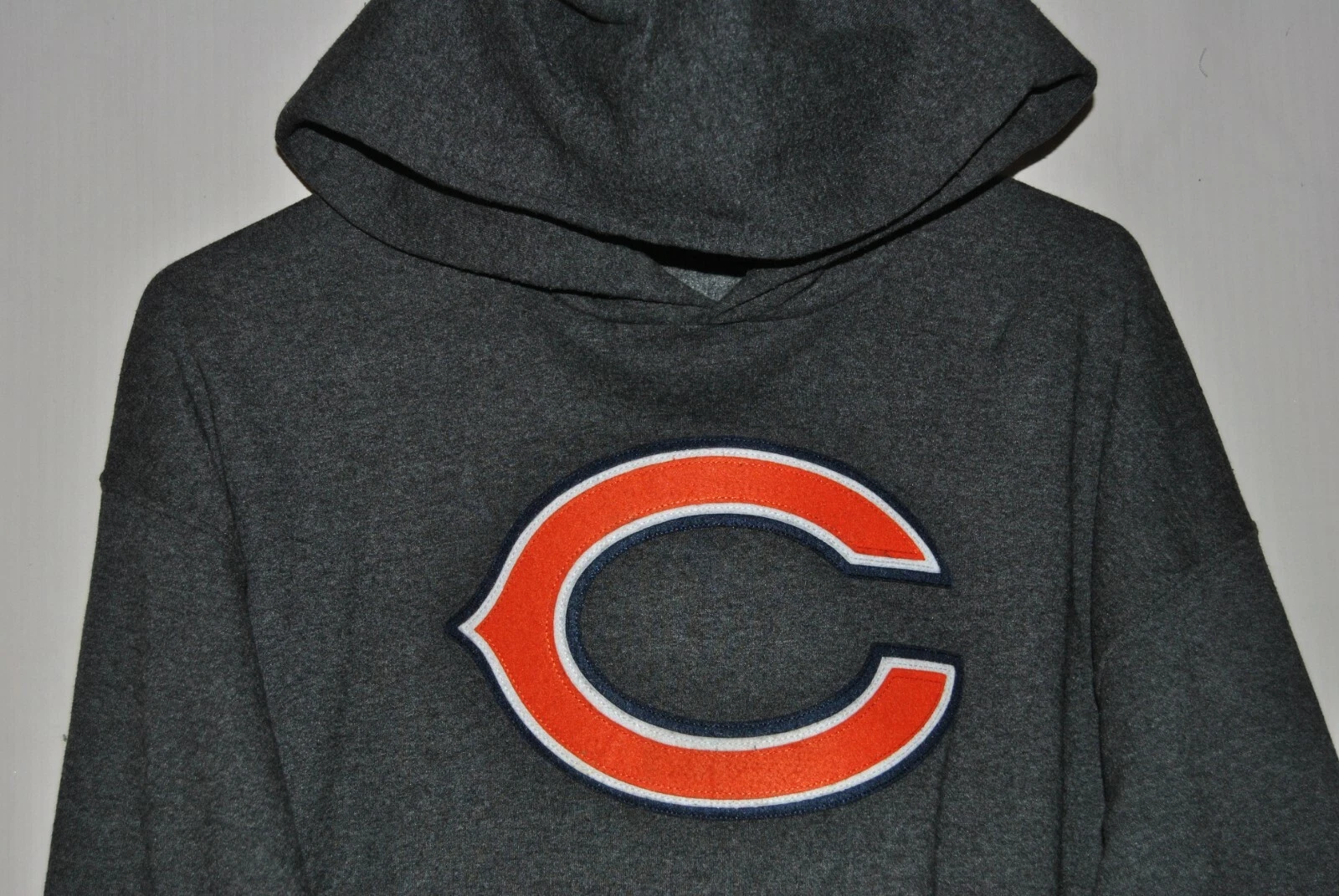 VETEMENTS Felpa con cappuccio uomo NFL Team Apparel grigia Chicago Bears taglia L