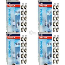 4X Osram Original Line Pièces De Rechange T4W 12V 4W Douille BA9s 10 Pièces