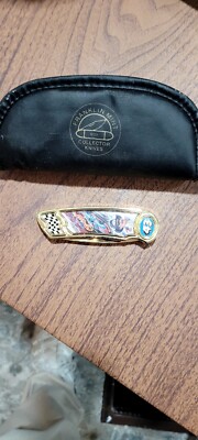 FRANKLIN MINT COLLECTOR FOLDING KNIVES VINTAGE NASCAR RICHARD PETTY #43 Gold