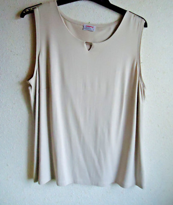 REICHART, Basic Top mit Zierspange am Ausschnitt  beige     Gr.48  Nr.35