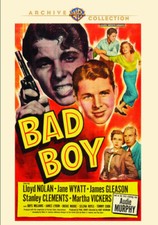 BAD BOY (DVD, 1949); AUDIE MURPHY, LLOYD NOLAN.  Brand new, sealed.