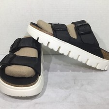 Papillio Women's Size 7 EU 38 Narrow Arizona PAP Chunky Black Sandals Y23-833