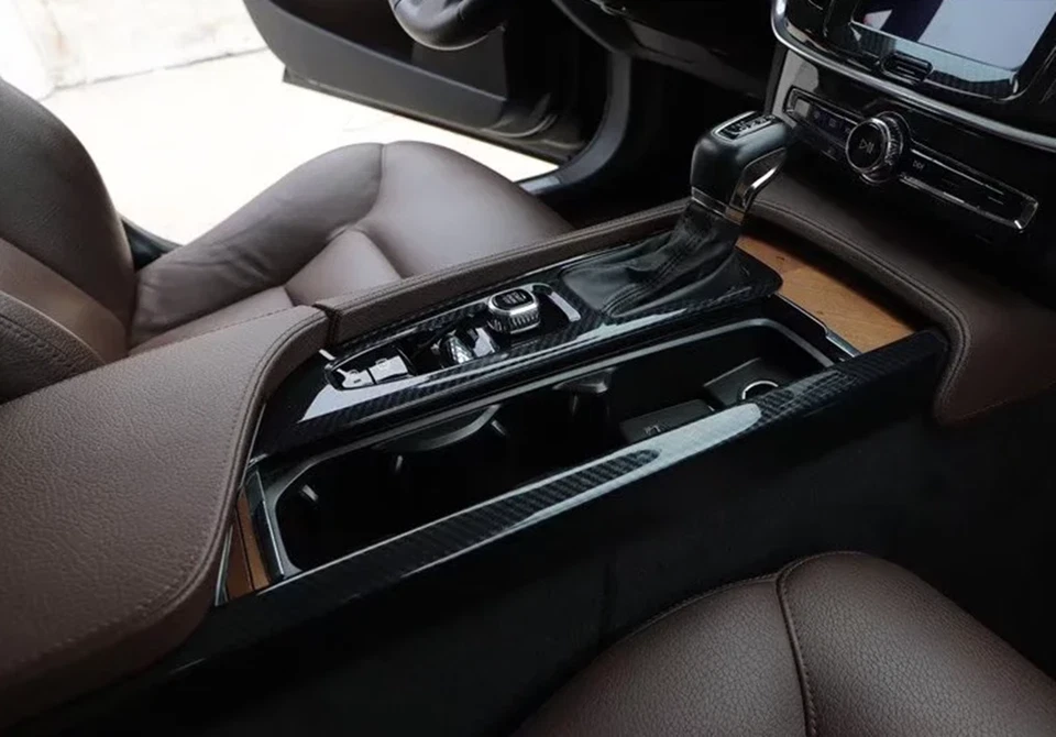 Kit de cubierta interior de coche de fibra de carbono negro 22 piezas para Volvo S90 2016-2021 Foto 3 de 4