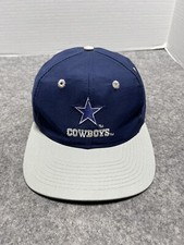 Vintage Dallas Cowboys Football Lone Star Team NFL Blue Snap UNUSED Hat Cap S-M