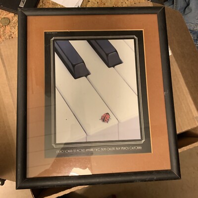  Spring Sonata  By Michael Ammann  Framed & Matted Print  14x12 Piano Music Deco
