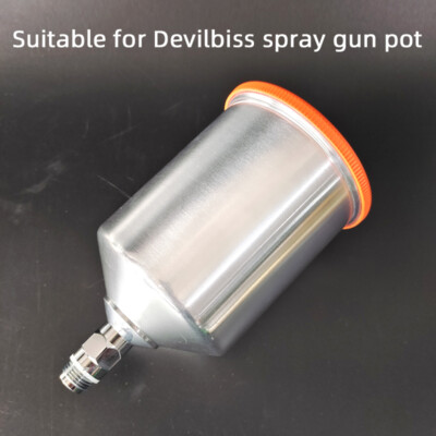 #ad Spray Gun Cup Pot for Devilbiss 600ml Tank General Upper Cup Car Paint Pot $31.39