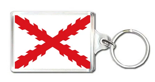 CRUZ DE BORGOÑA BANDERA ESPAÑA LLAVERO KEYRING