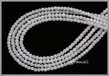16" Blue Lace Agate / Chalcedony Round Beads 3mm 59029