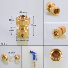 Brass Quick Connector Set Garden Watering Water Hose Pipe Adaptor Fittings Tool